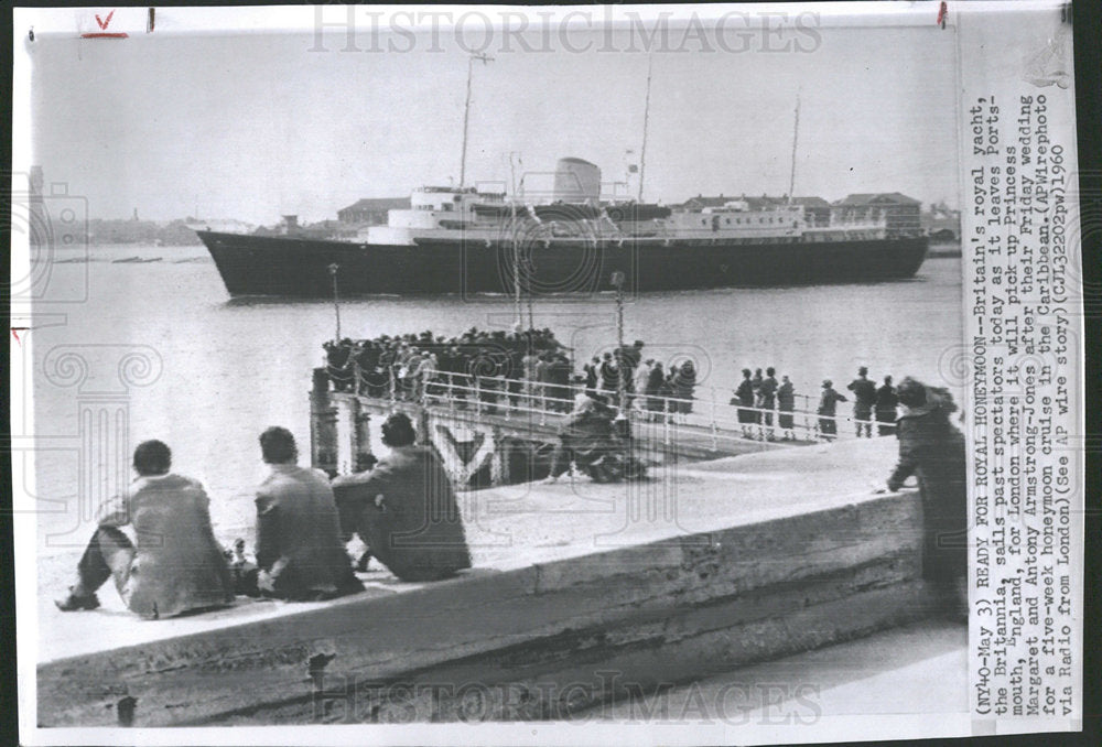 1960 Press Photo Britain&#39;s Royal Yacht Britannia - Historic Images