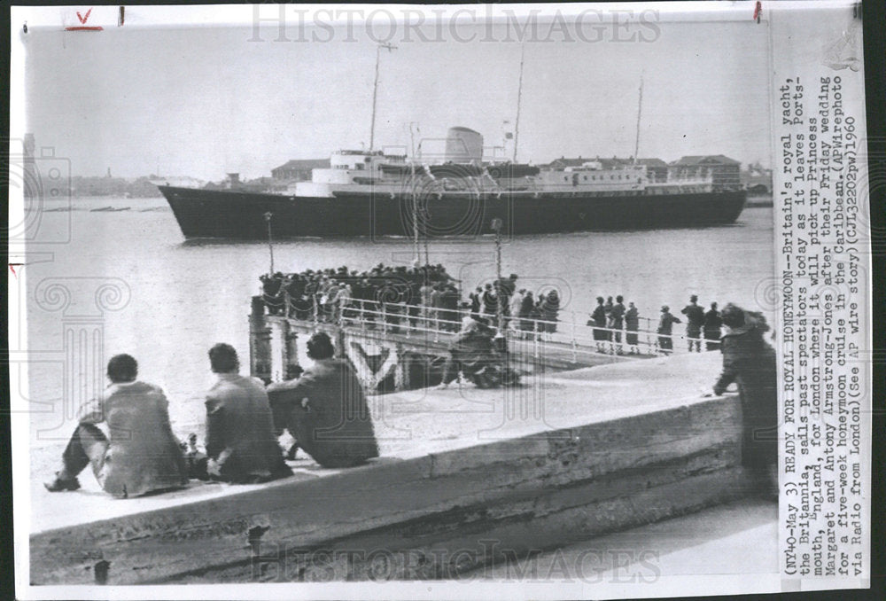 1960 Press Photo Britain's Royal Yacht Britannia - Historic Images
