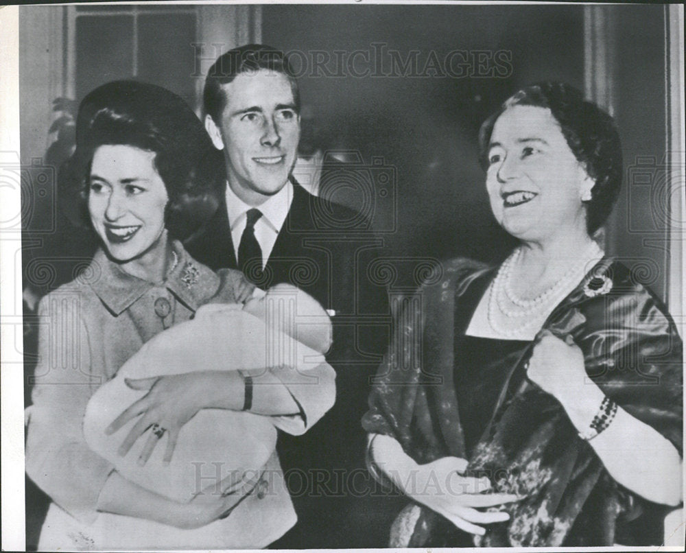 1961 Press Photo Queen Mother Elizabeth Beam Margaret  - Historic Images