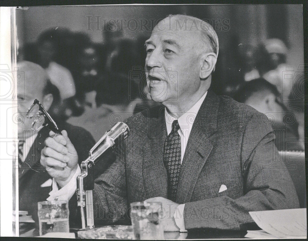 1962 Press Photo George M Humphrey Lawyer Businessman - Historic Images