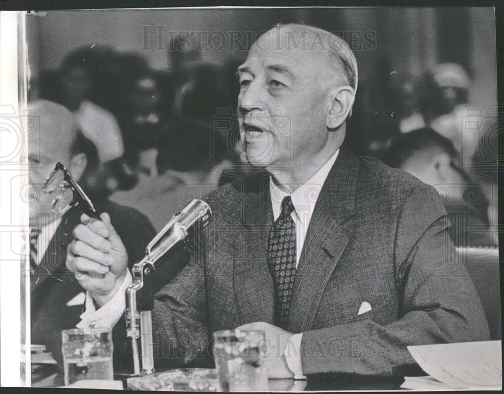 1962 Press Photo George M Humphrey Lawyer Businessman - Historic Images
