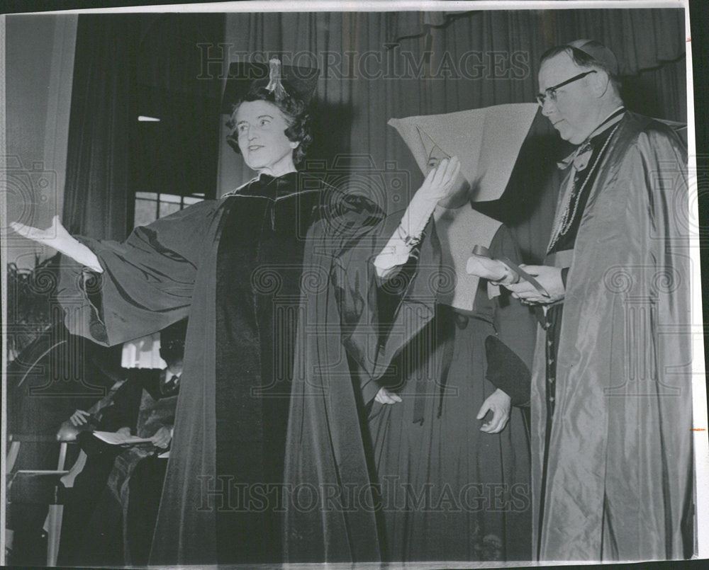 1963 Press Photo Mrs Joseph Kennedy Mother Degree Laws - Historic Images