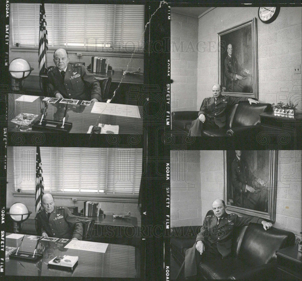 1956 Press Photo Maj.general Joseph Briggs USAF Academy - Historic Images