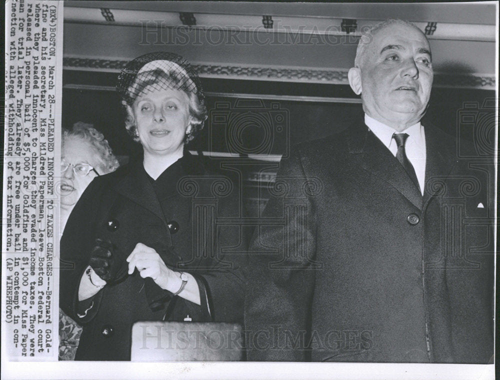 1960 Press Photo Bernard Goldfine Federal Trade Commiss - Historic Images