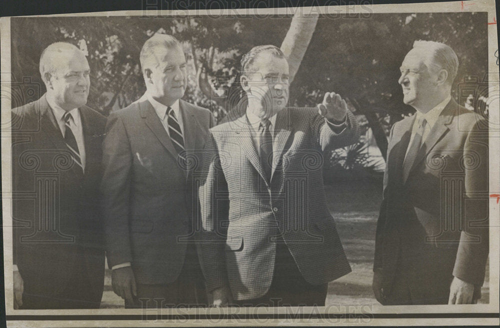 1968 Press Photo Richard M Nixon Pres United States - Historic Images
