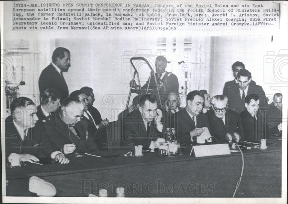 1965 Press Photo Alexei Kosygin Soviet Statesman Russia - Historic Images