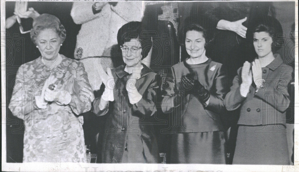 1966 Press Photo President Johnson Arthur goldberg wife - Historic Images