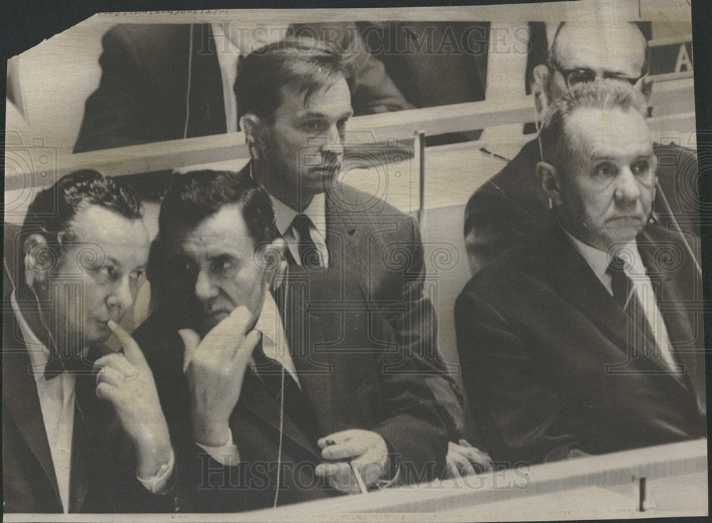 1967 Press Photo Soviet Premier Alexie Kosygin UN meet - Historic Images