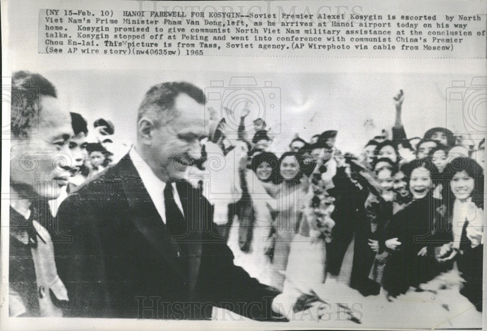 1965 Press Photo Soviet Premier Alexei Kosygin - Historic Images