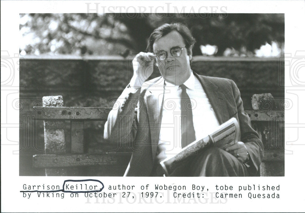 1997 Press Photo Garrison Keillor American Author - Historic Images
