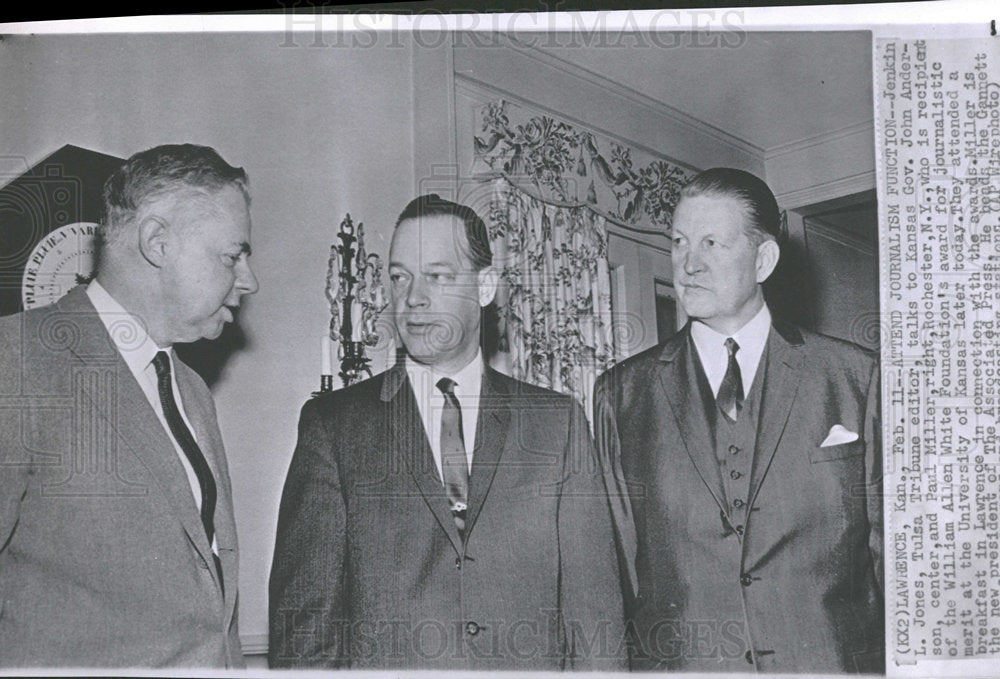 1963 Press Photo Jenkin Jones John Anderson Paul Miller - Historic Images