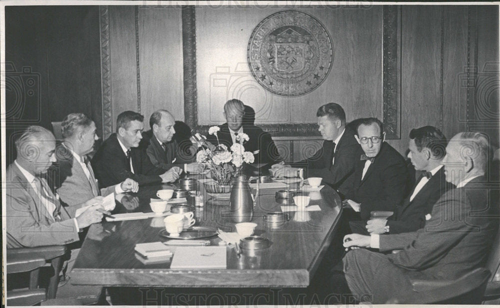 1964 Press Photo Stephen Mc Nichols Denver police crime - Historic Images