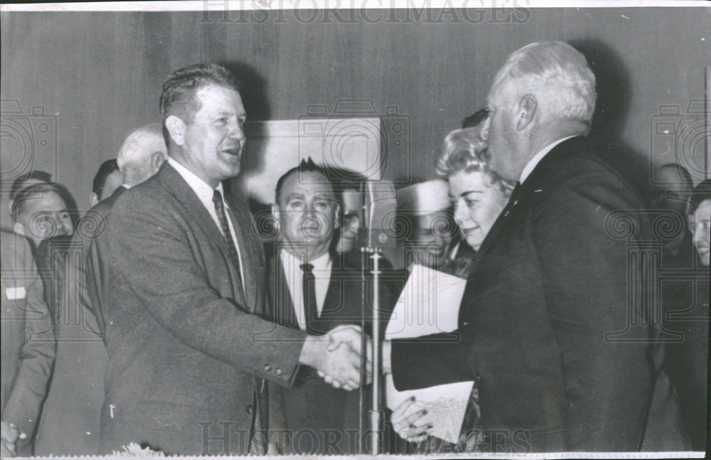 1962 Press Photo Republican Edwin Mechem Tom Bolack  - Historic Images