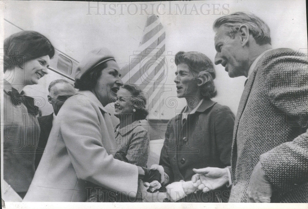 1985 Press Photo Mr Mrs Mrs Laurence Rockefeller Family - Historic Images