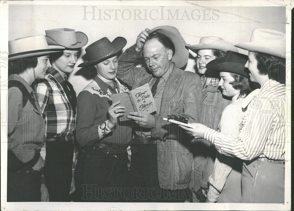 1960 Press Photo Bit Spur Riding club informal ceremony - Historic Images