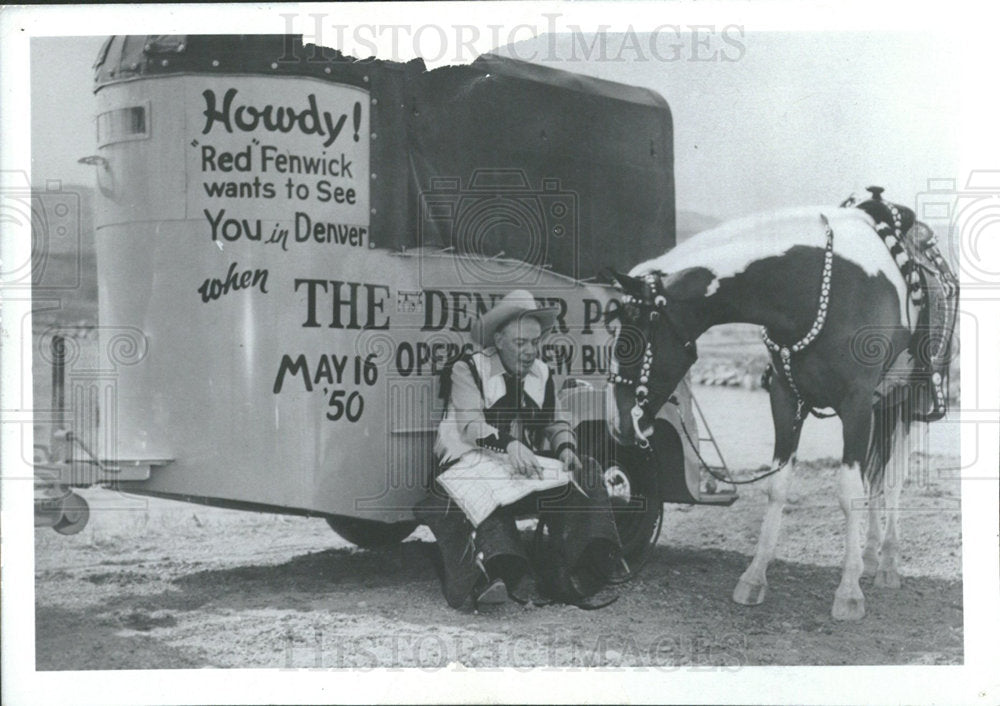 1992 Press Photo Howdy Red Fenwick - Historic Images