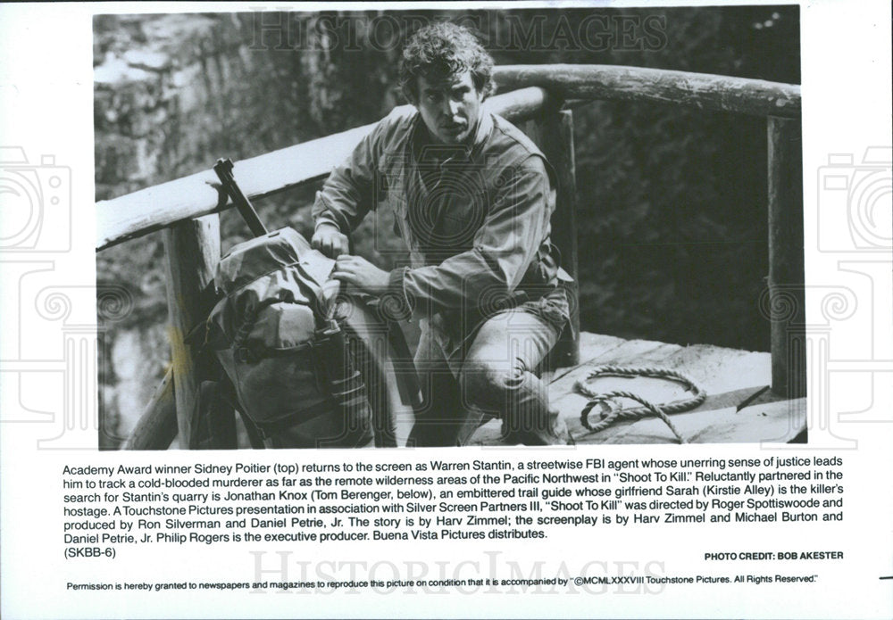 1988 Press Photo Tom Berenger Thomas Michael Moore Film - Historic Images