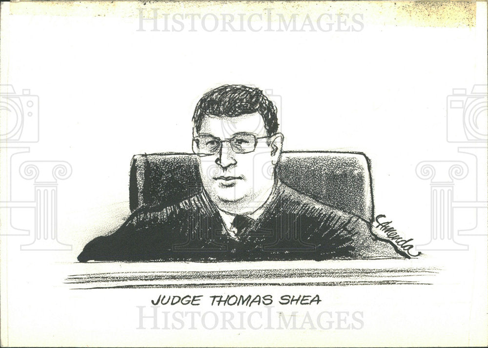 1981 Press Photo Thomas Shea Judge Political Adviser - Historic Images