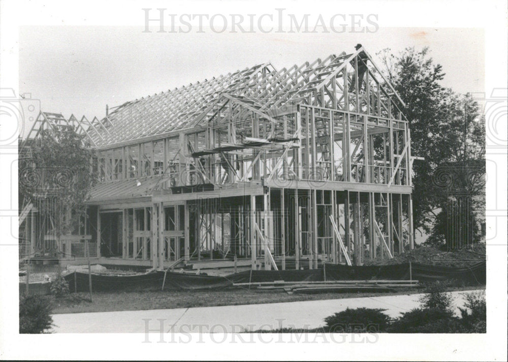 1993 Press Photo Steel Frame Homes Hurricane Florida - Historic Images