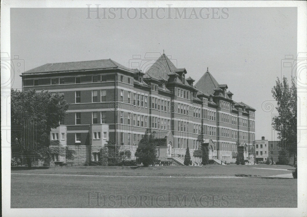 1957 St Profiles Abbey Lisle Illinois Bldg-Historic Images