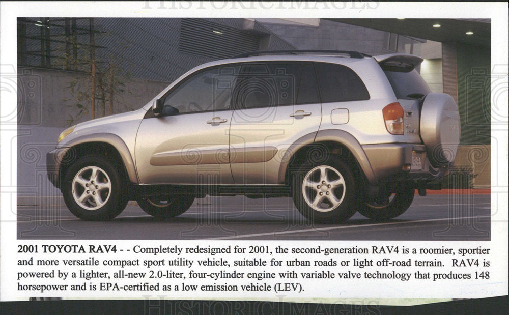 2001 Press Photo Toyota RAV4 Automobile Car - Historic Images
