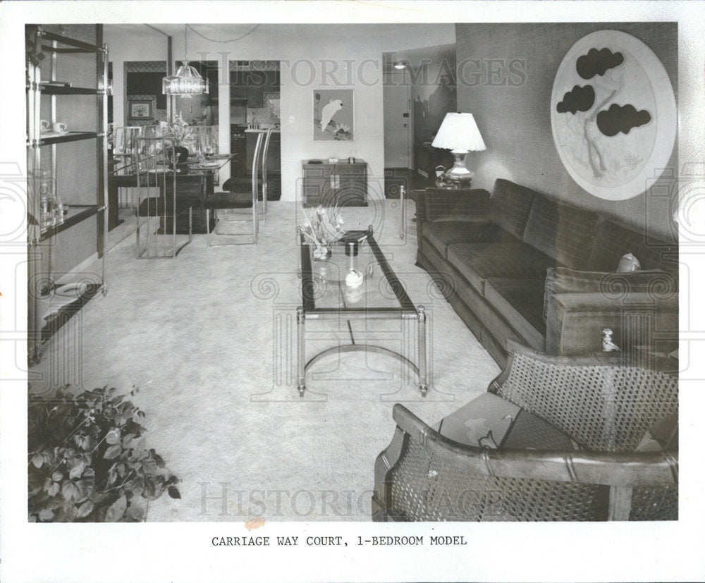 1981 Press Photo Designer Kathy Sheck Bedroom Model - Historic Images