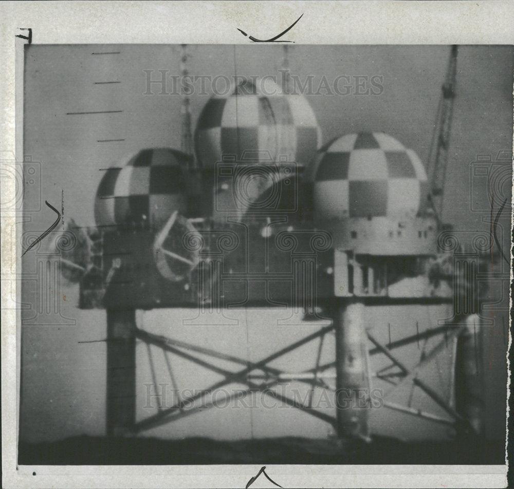 1961 Press Photo Radar Second Big Blow Stormy Sea - Historic Images