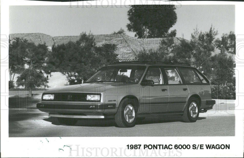 1986 Press Photo The 1987 Pontiac 6000 S/E Wagon. - Historic Images
