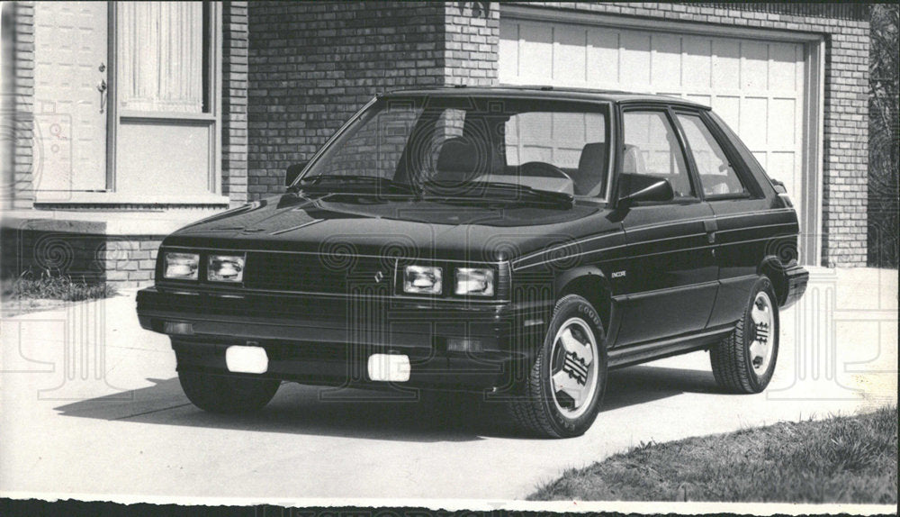 1984 Press Photo Renault AMC Encore GS Car Auto - Historic Images