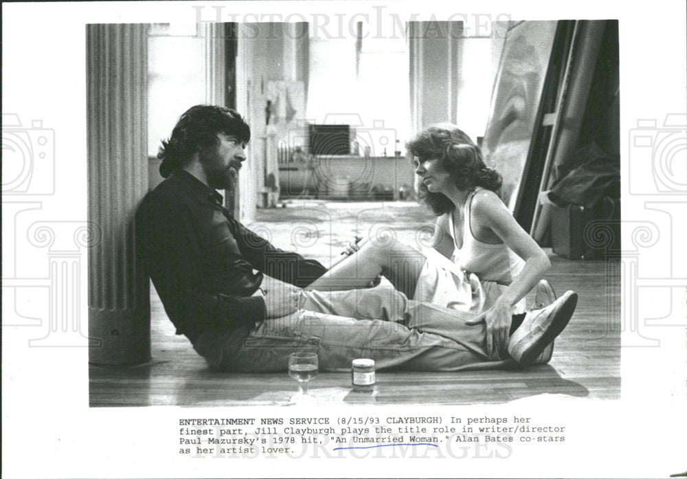 1993 Press Photo Jill Clayburgh Paul Mazursky Woman  - Historic Images
