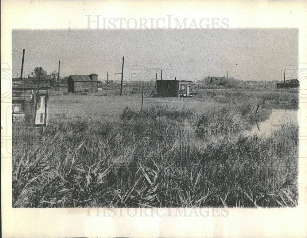 1945 Press Photo Meadow land Jamaica Bay Airport Story - Historic Images