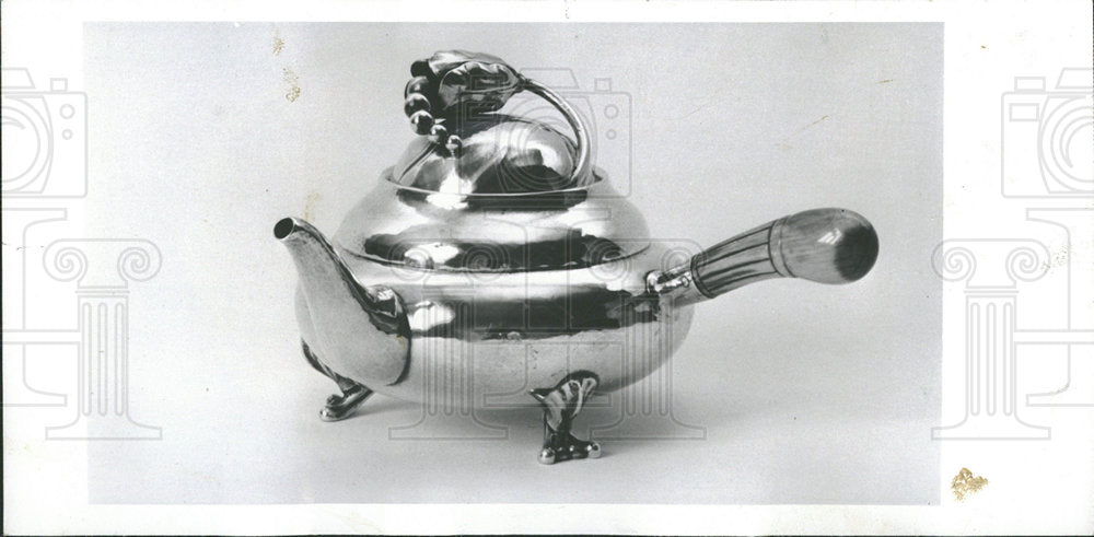 1974 Press Photo George Jensen Sterling Silver Teapot - Historic Images