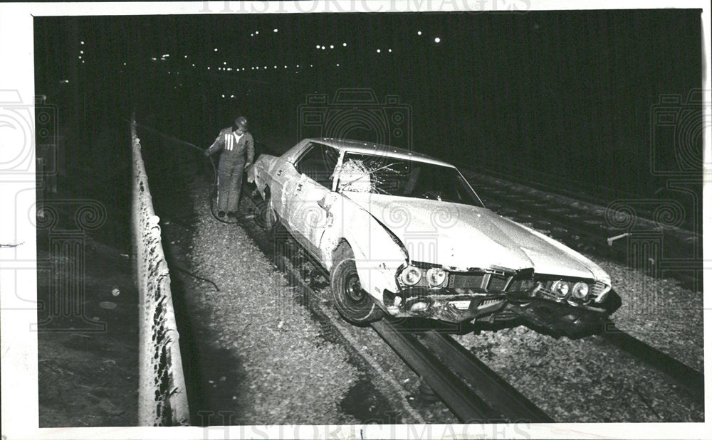 1978 Press Photo Eisenhower Expressway Car Morgan West  - Historic Images