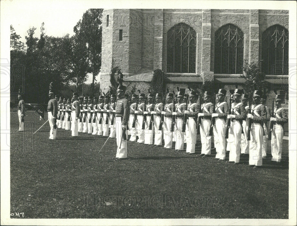 Press Photo Culver cadet battalion parade Soldier Field - Historic Images