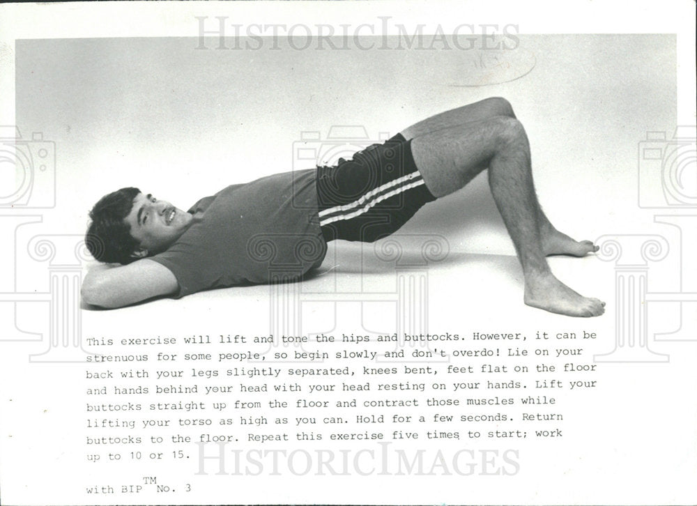 1985 Press Photo Body Improvement Plan exercise helps  - Historic Images