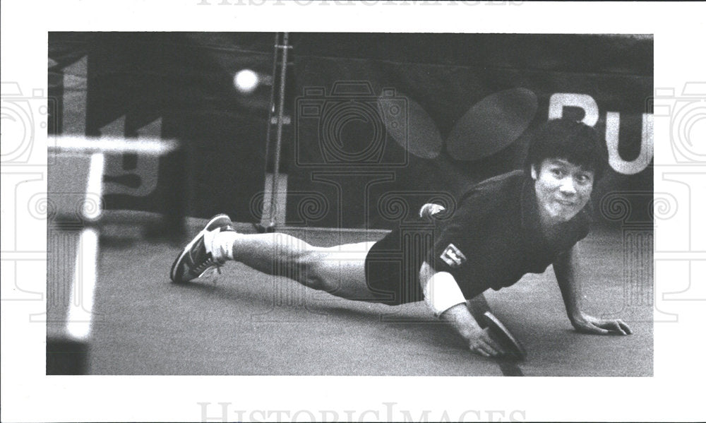 1992 Press Photo JACK HUANG TABLE TENNIS - Historic Images