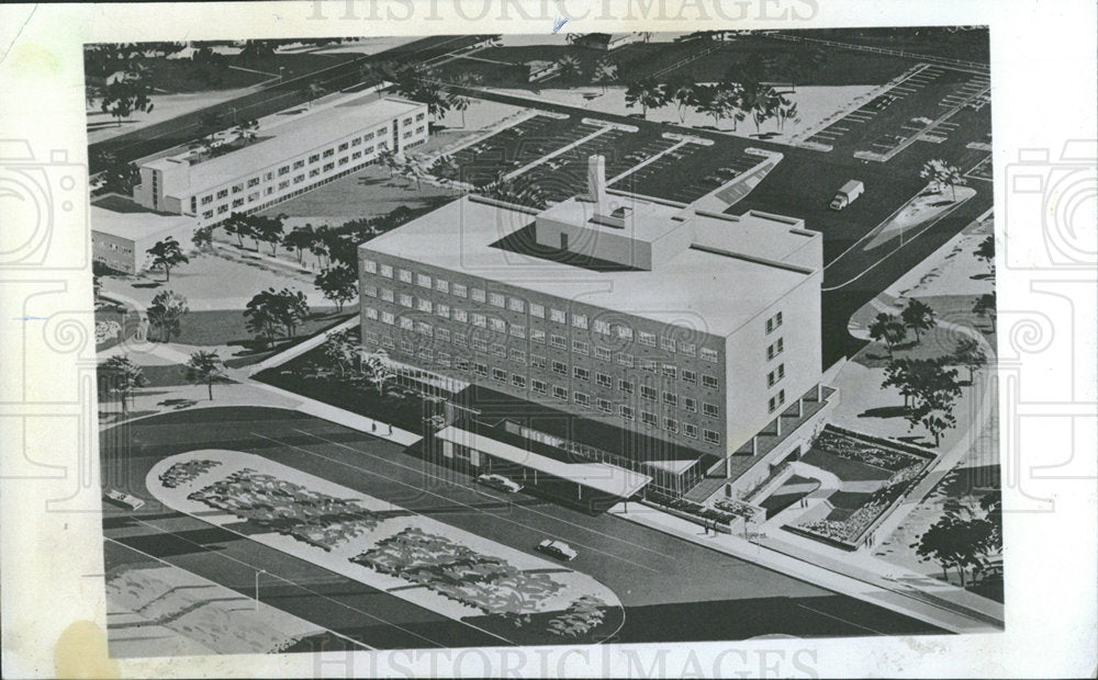 1965 Press Photo Lutheran South Hospital Matteson - Historic Images