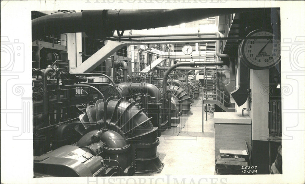 1960 Press Photo Southwest Sewage Balcony Pump Works - Historic Images