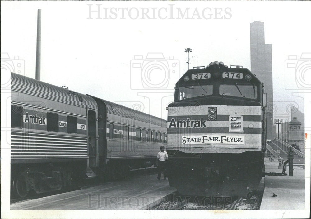 1983 Press Photo Twentieth Century Railroad Club Match  - Historic Images
