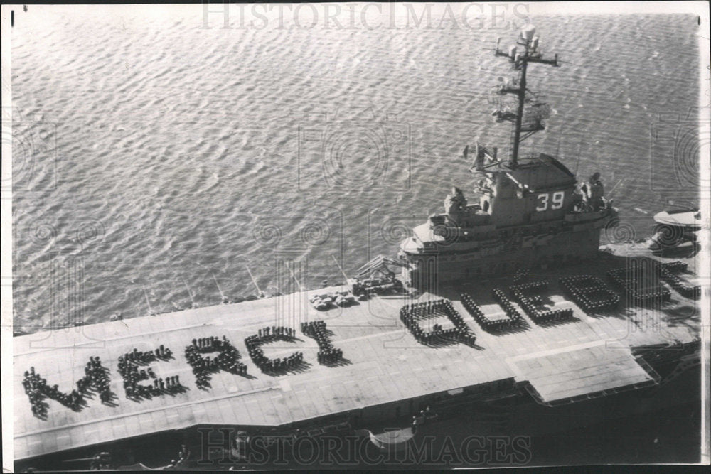 1961 Press Photo Lake Champlain Navy Sailors Quebec - RRY31511 - Historic Images