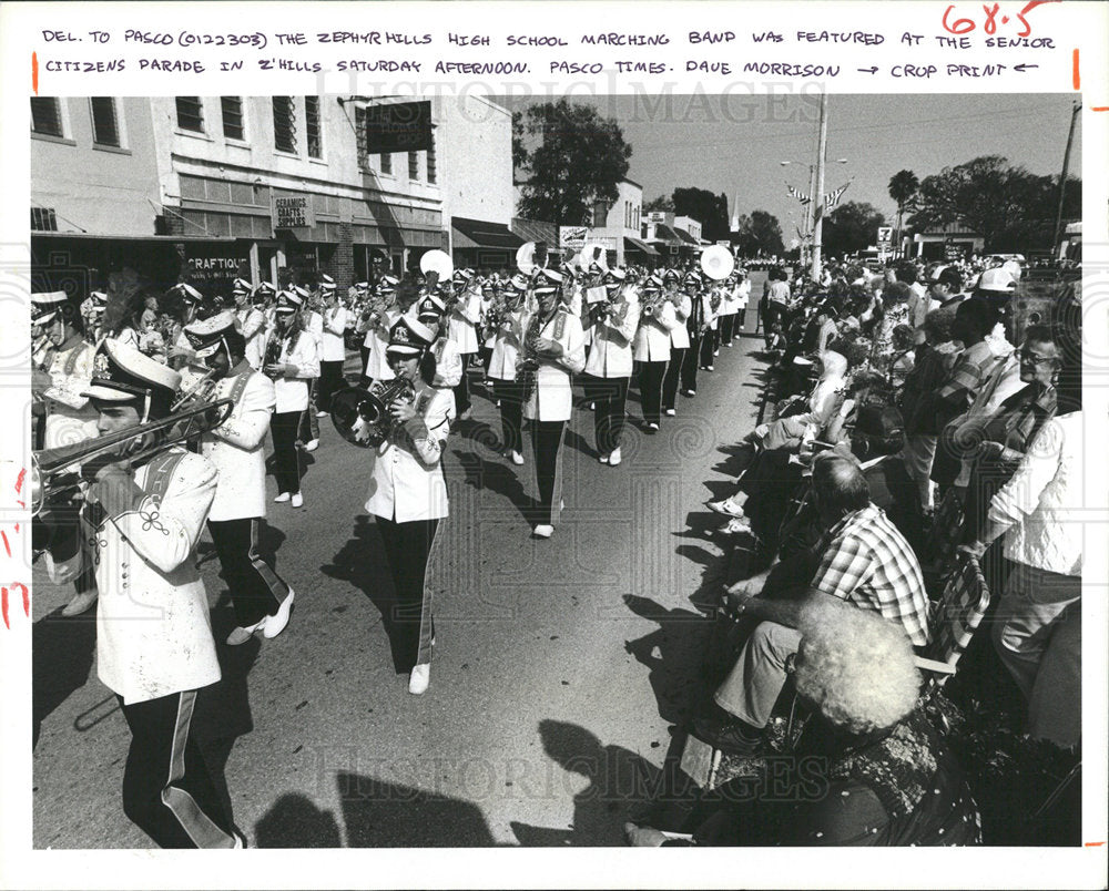 1983 Press Photo Crowds Zephyrhills Sunshine Parade - Historic Images