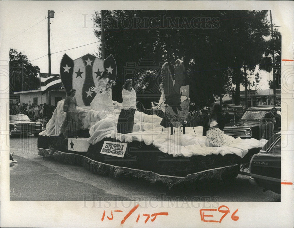 1976 Press Photo Bicentennial Day Parade Florida Area - Historic Images