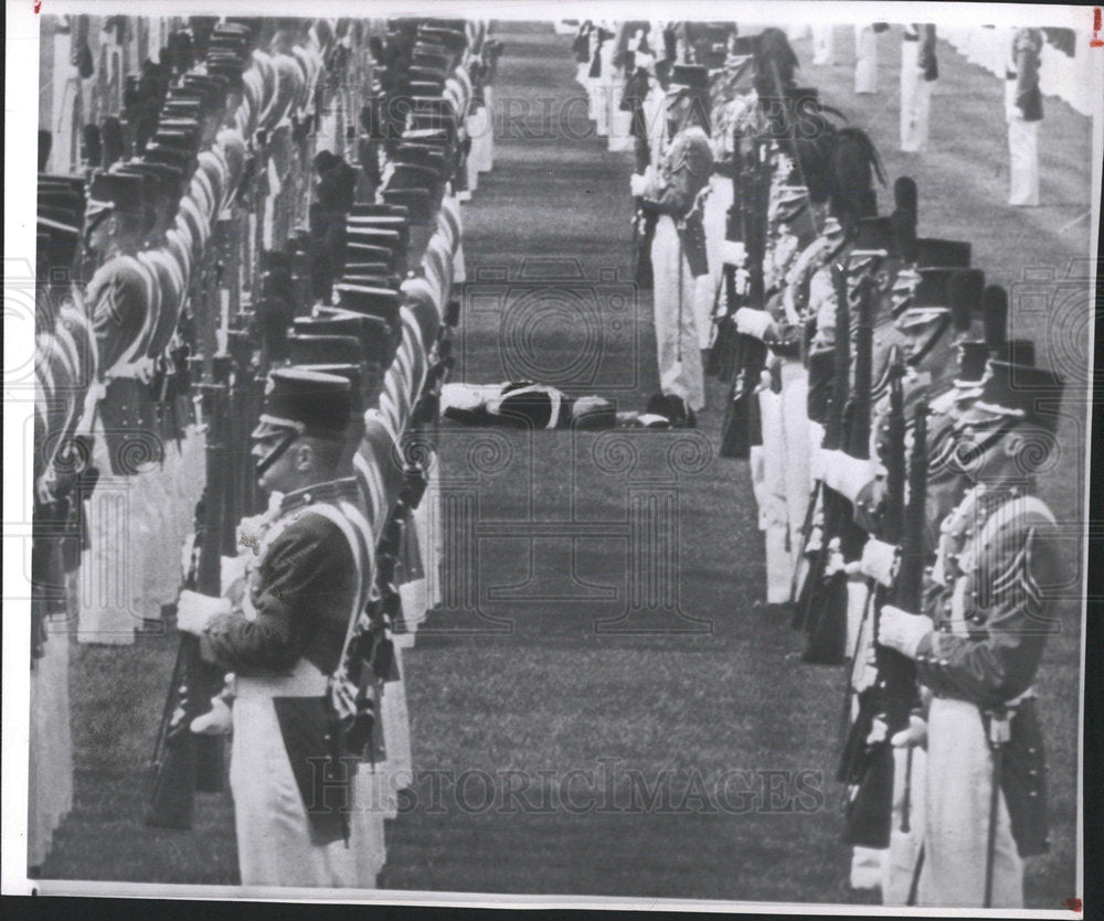 1962 Press Photo US military Academy cadet parade rigor - Historic Images