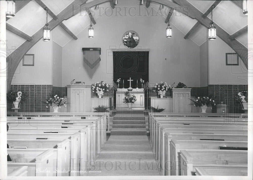 1954 First Methodist church interior rooms - Historic Images