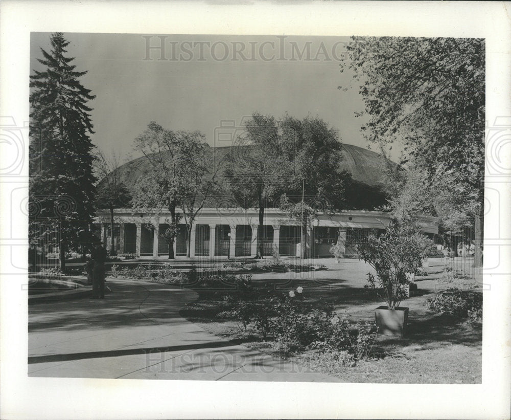 Press Photo Mormon Tabernacle Temple Square Salt Lake - Historic Images