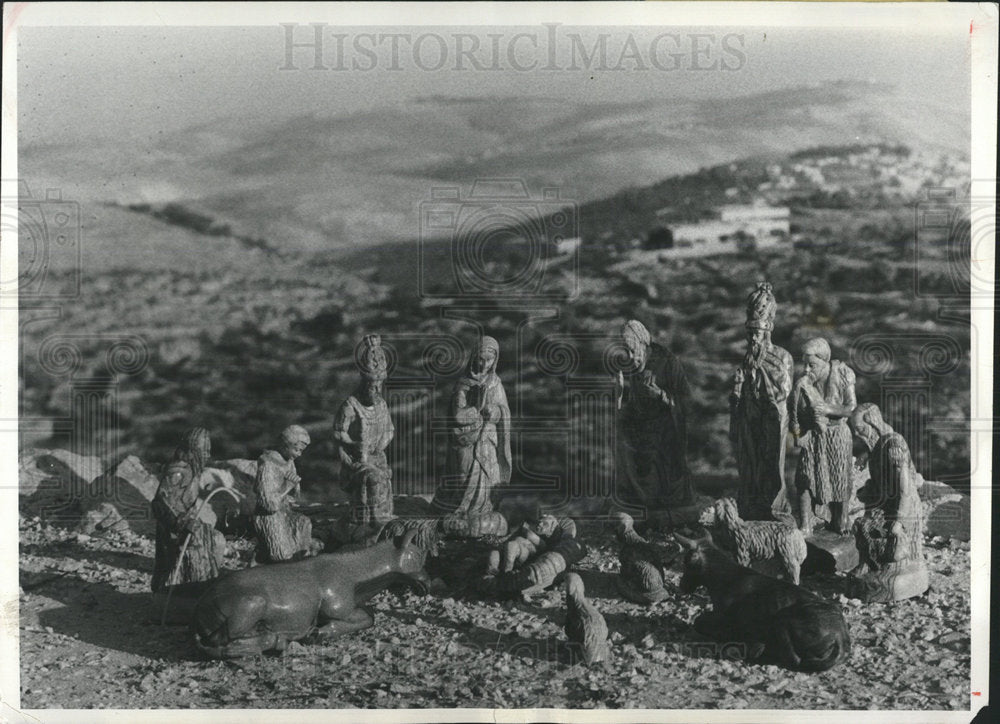 1973 Judeon hills FieldShepherds wood Scene - Historic Images