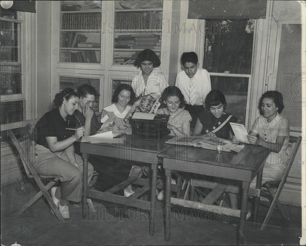 1937 Press Photo Rude Community center Journalism Class - Historic Images