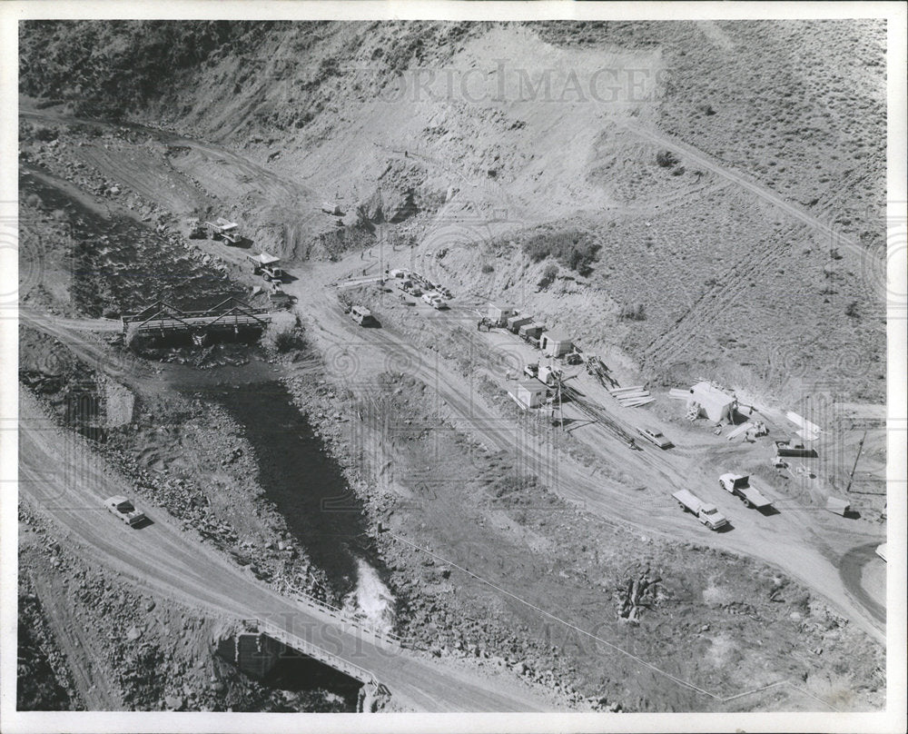 1964 Press Photo Reudi Dam Fryingpan River Basalt Aspen - Historic Images