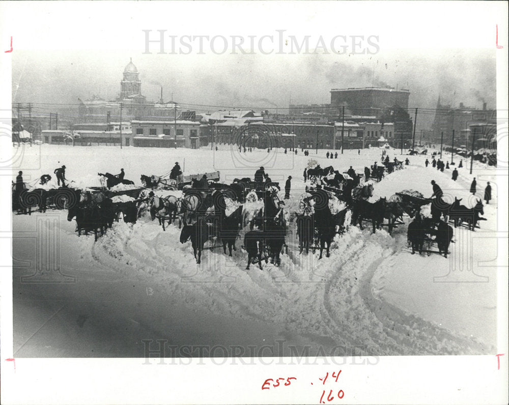 1983 Press Photo Snow Mass Historic   - Historic Images