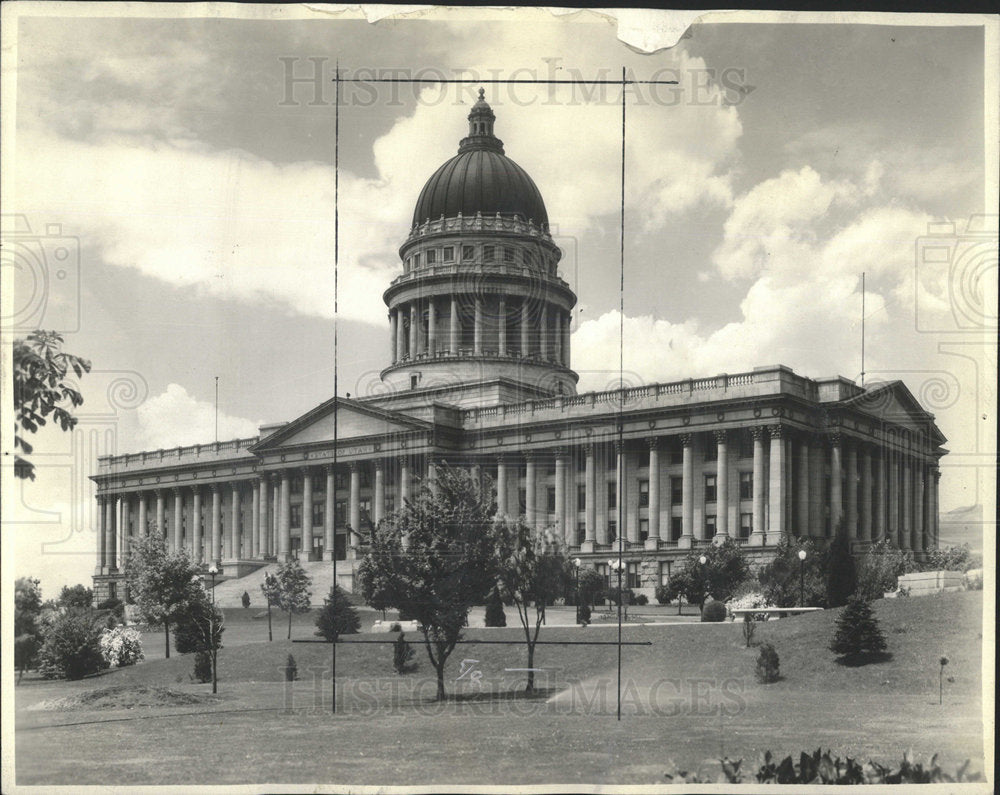 1941 Press Photo Utah State Capitol Building Salt Lake  - Historic Images